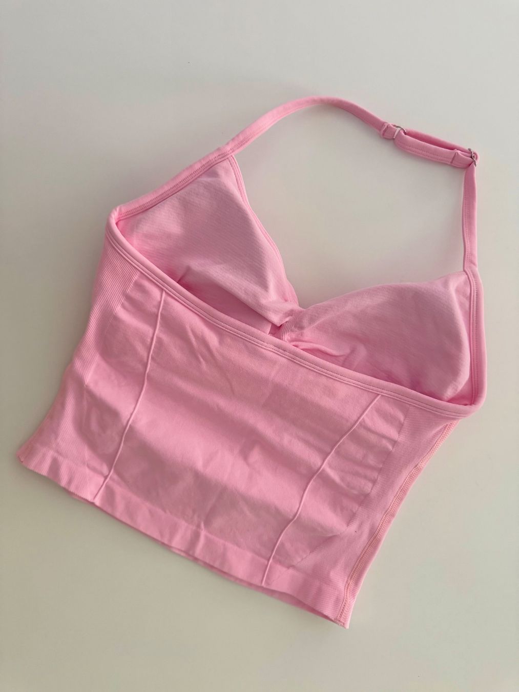 Top: Pink Halterneck Top Size S New – Nuovo e nell'imballaggio originale da Gränichen venduto da Domsiiiii 1