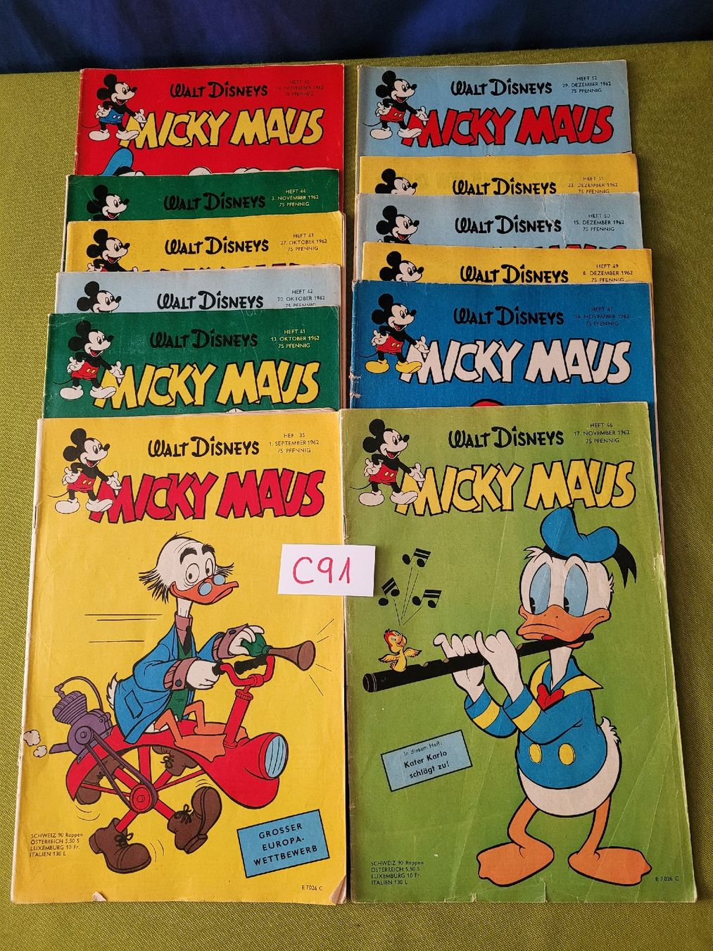 BD: Micky Maus Hefte von 1962 H91 – D'occasion à Aarberg par Fink010