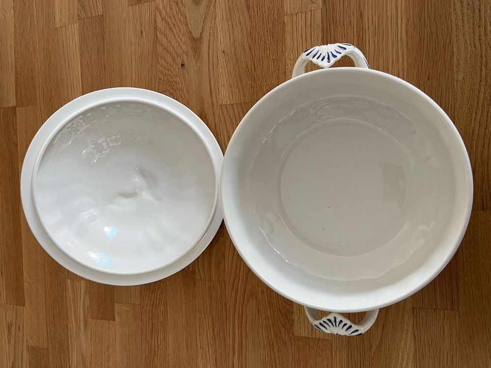 Villeroy & Boch Ivoire Schüssel – Rund, 21 Cm, Aus Bone Porcelain, Mit Gold- & Elfenbein-Dekor