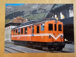 Postkarte ASD Aigle -  Les Diablerets Triebwagen ABDe 4/4 3