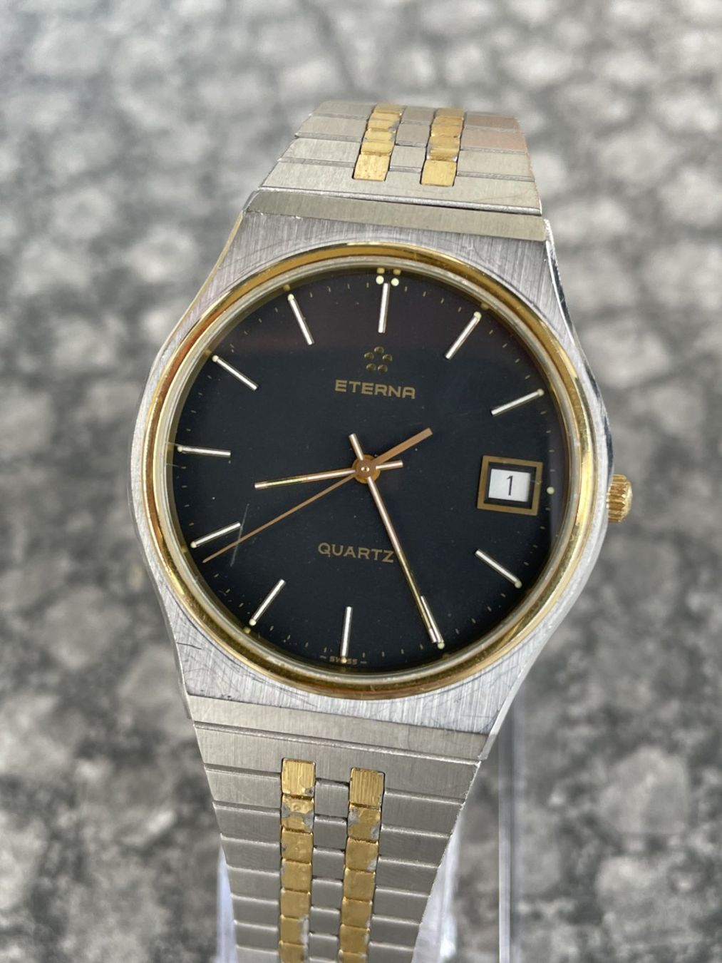 Eterna Uhren: Eterna Quartz Herrenuhr, Klassiker, Top! – Gebraucht aus St. Gallen von sqzxm72 3