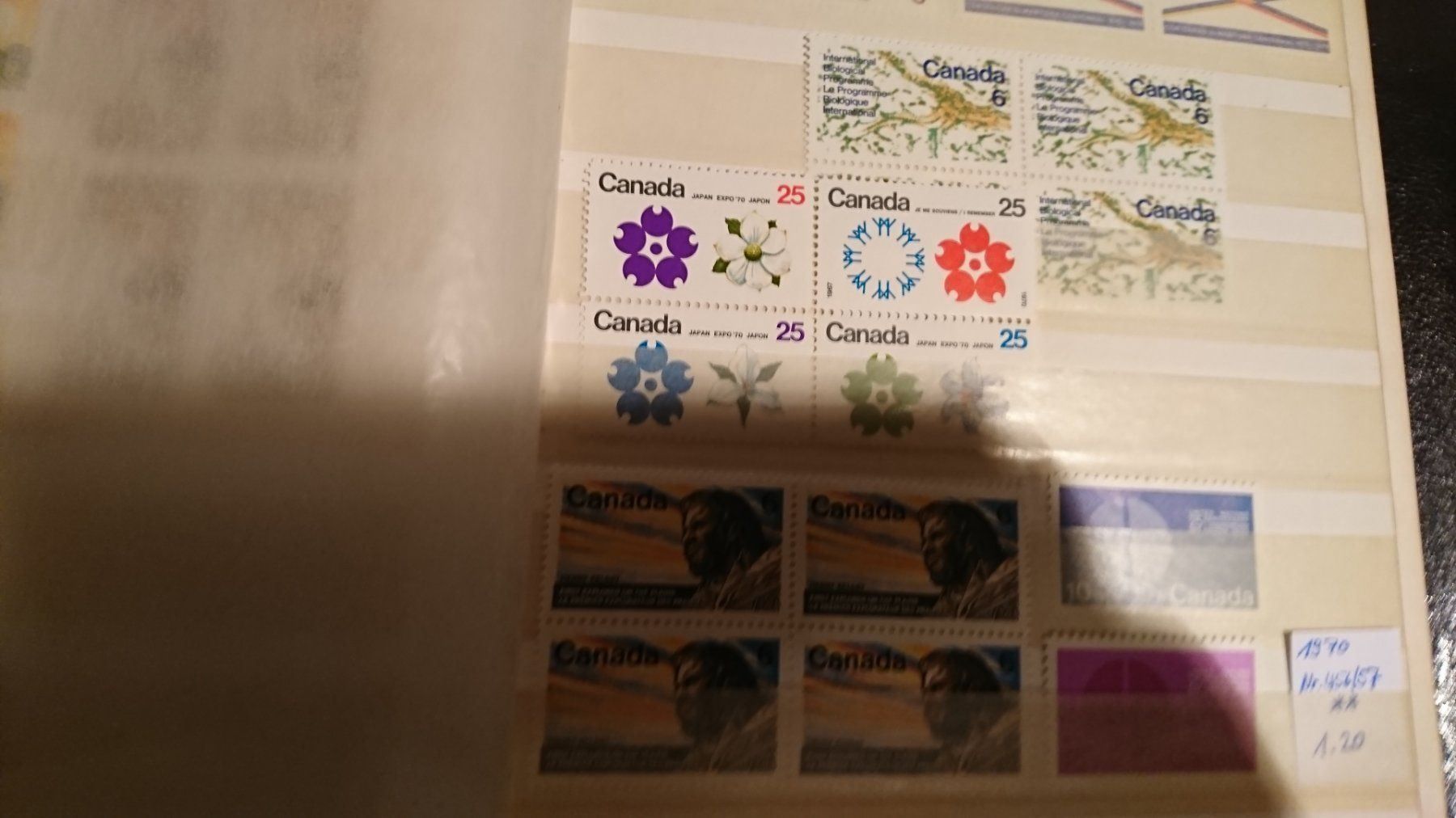Alle Briefmarken: Sammlung Kanada 1969-1974 ** meist VB+ZD – Neu (gemäss Beschreibung) aus Remetschwil von Hofiii 2