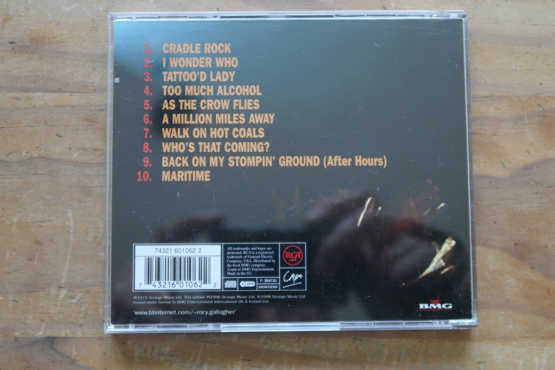 CD: RORY GALLAGHER - IRISH TOUR '74 - CD – Usato da Basel venduto da Patiscat 2