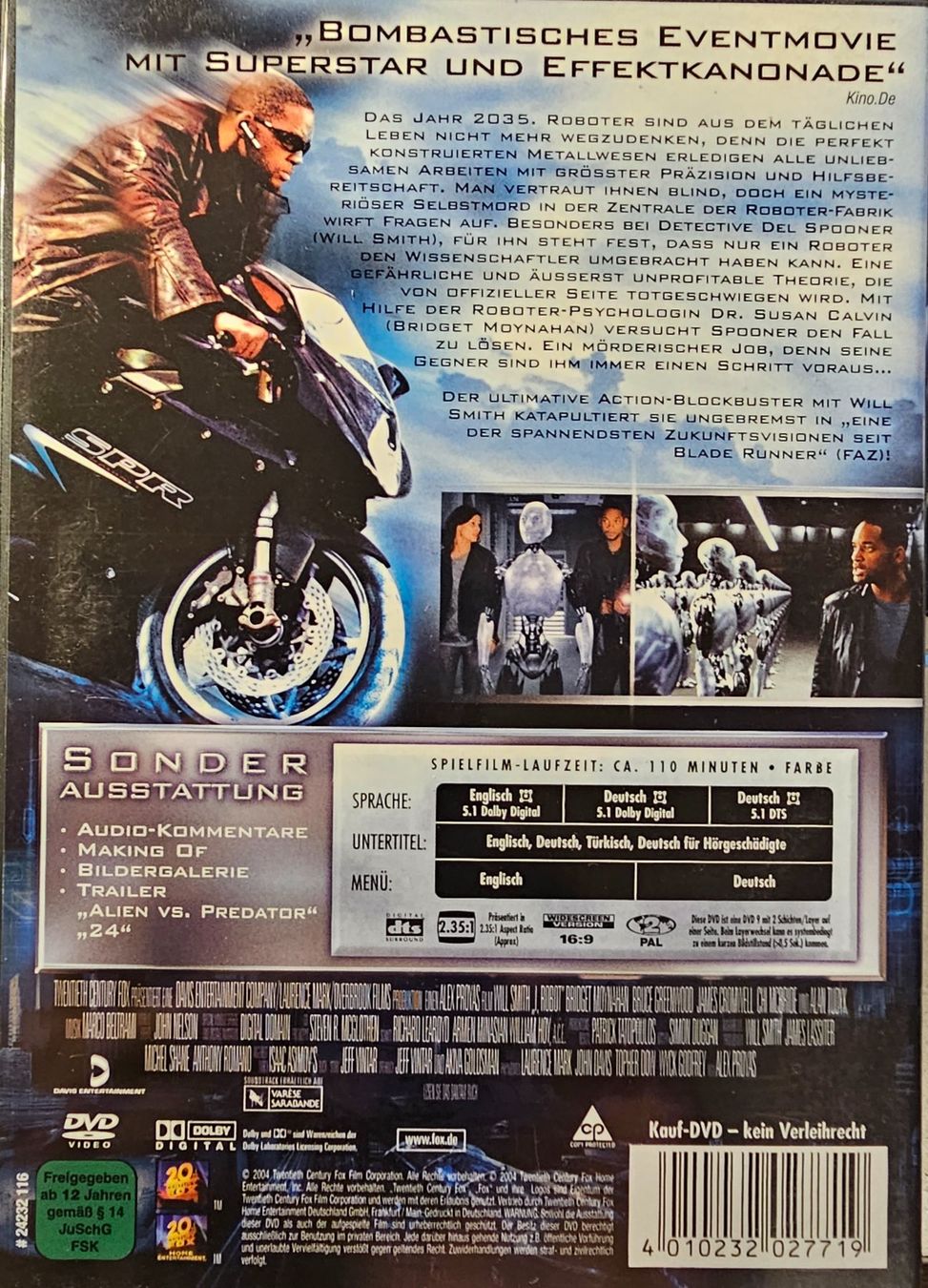 Tous les DVDs: I Robot – D'occasion à Wahlen b. Laufen par Cg10 1