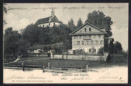 AK Flüeli-Ranft, Gasthaus, Kapelle