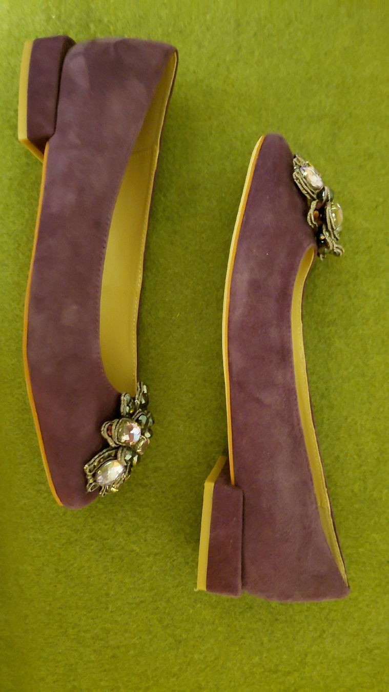 Scarpe da donna: Alma en Pena, violett, Wildleder, Strass – Nuovo (secondo la descrizione) da Pratval venduto da AdK 2