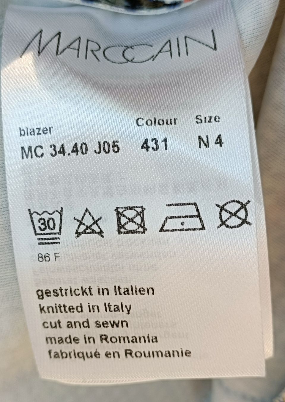Marc Cain Jacken: MarcCain Blazer, kariert, Grösse N4/40 – Neu (gemäss Beschreibung) aus Zollikofen von Proseco 5