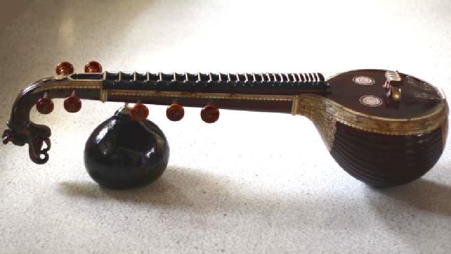 Strumenti ad arco e pizzico: Indische akustische elektrische Veena – Nuovo e nell'imballaggio originale da Valbonne venduto da laiton.france 4