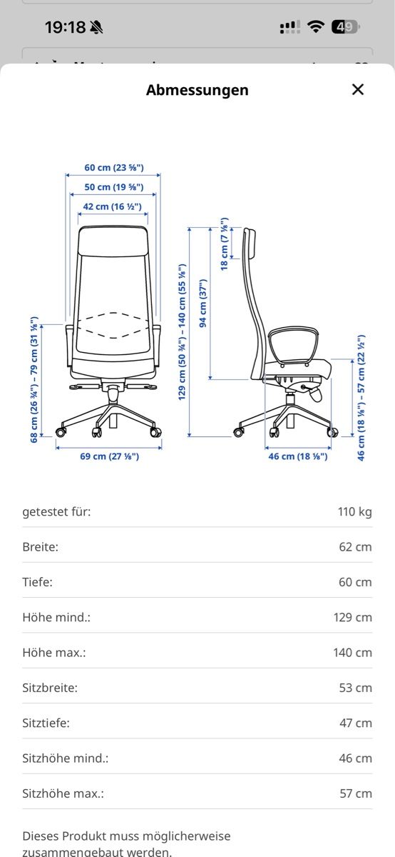 Ikea Sedie: Ikea Markus Bürostuhl, Top Zustand – Nuovo (secondo la descrizione) da Bassersdorf venduto da zizouuu 8