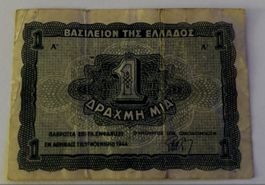Griechenland 1 Drachmai 1944