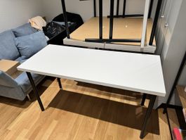 Schreibtisch weiss Tischplatte 140x60cm