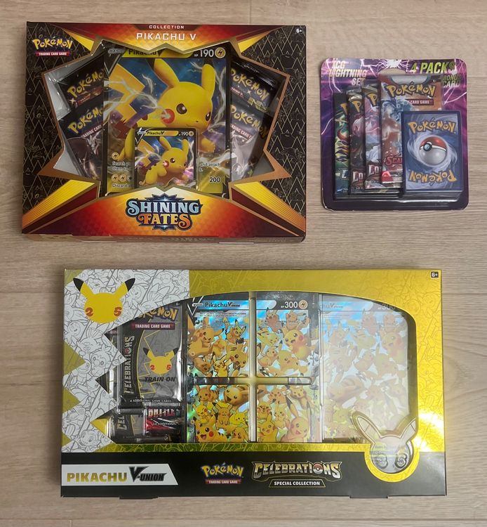 Pokemon Pikachu Collection 2Stk + 4 Pack Blister ab 1Fr (Neu und ...