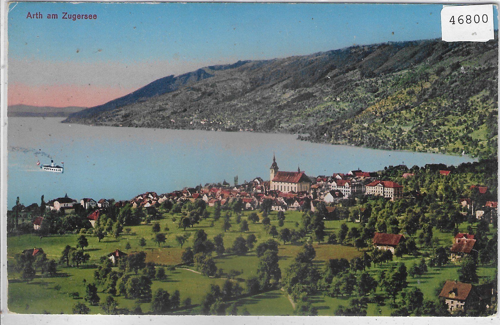 Cartoline postali: Arth am Zugersee - Litho – Usato da Ettingen venduto da Kartenplanet