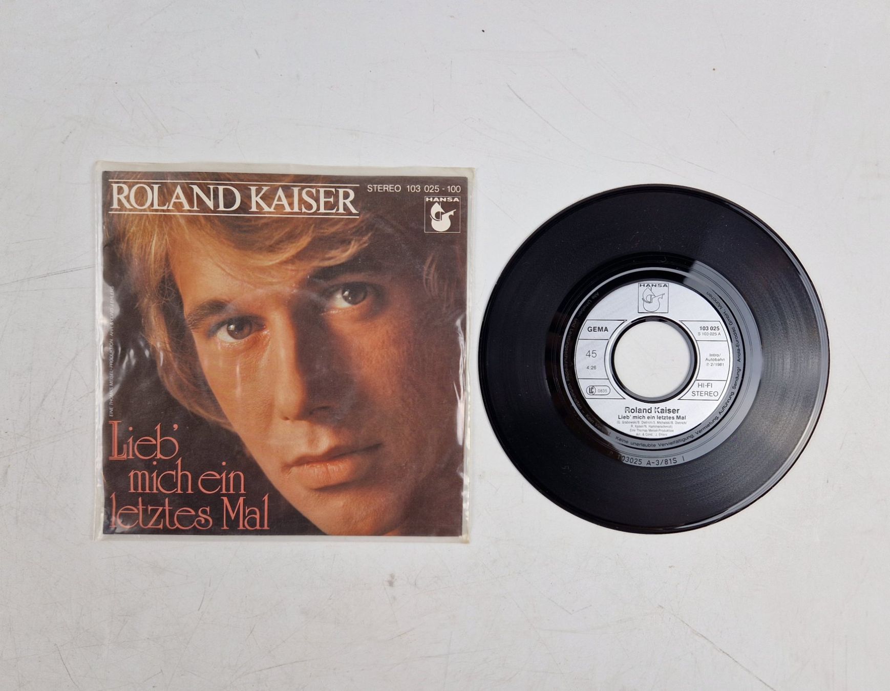 Schallplatten: Roland Kaiser (1 Single) – Gebraucht aus Muhen von Restwert_Muhen 2