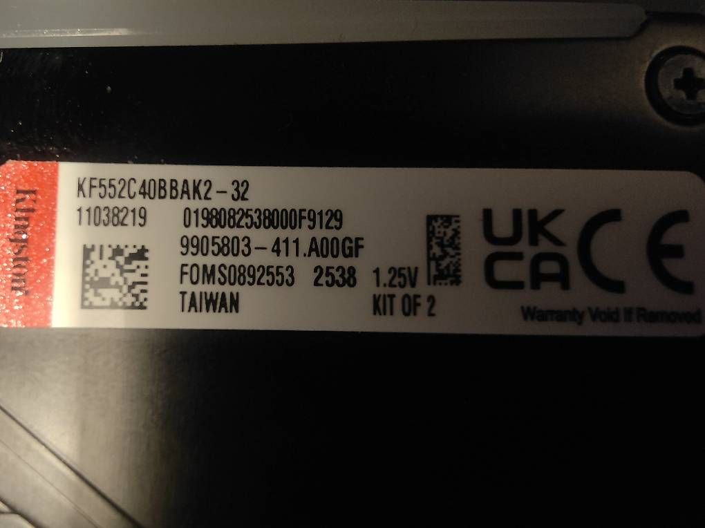 Componenti elettronici: Ddr5 kingston rgb 1x16go  – Usato da Renens VD venduto da fch_69ks 1