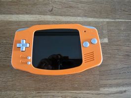 Nintendo Game Boy Advance GBA Orange IPS MAX Batterie USB-C