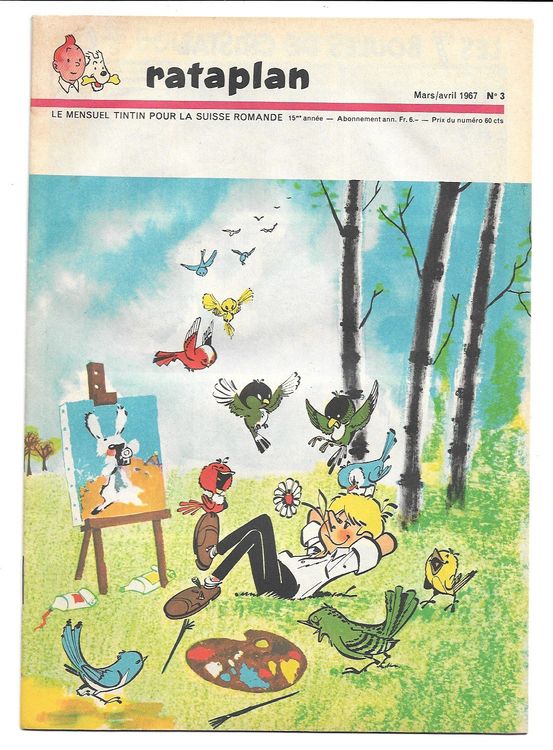 Rataplan Le Mensuel Nr.3 1967, ATAR Verlag, Tim und Struppi (Gebraucht ...