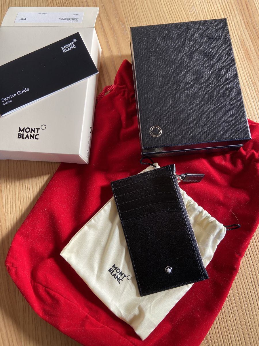 Montblanc Portafogli: Nuovo Montblanc Pocket 5cc with zip black – Nuovo e nell'imballaggio originale da Davesco-Soragno venduto da dvf_7h6d