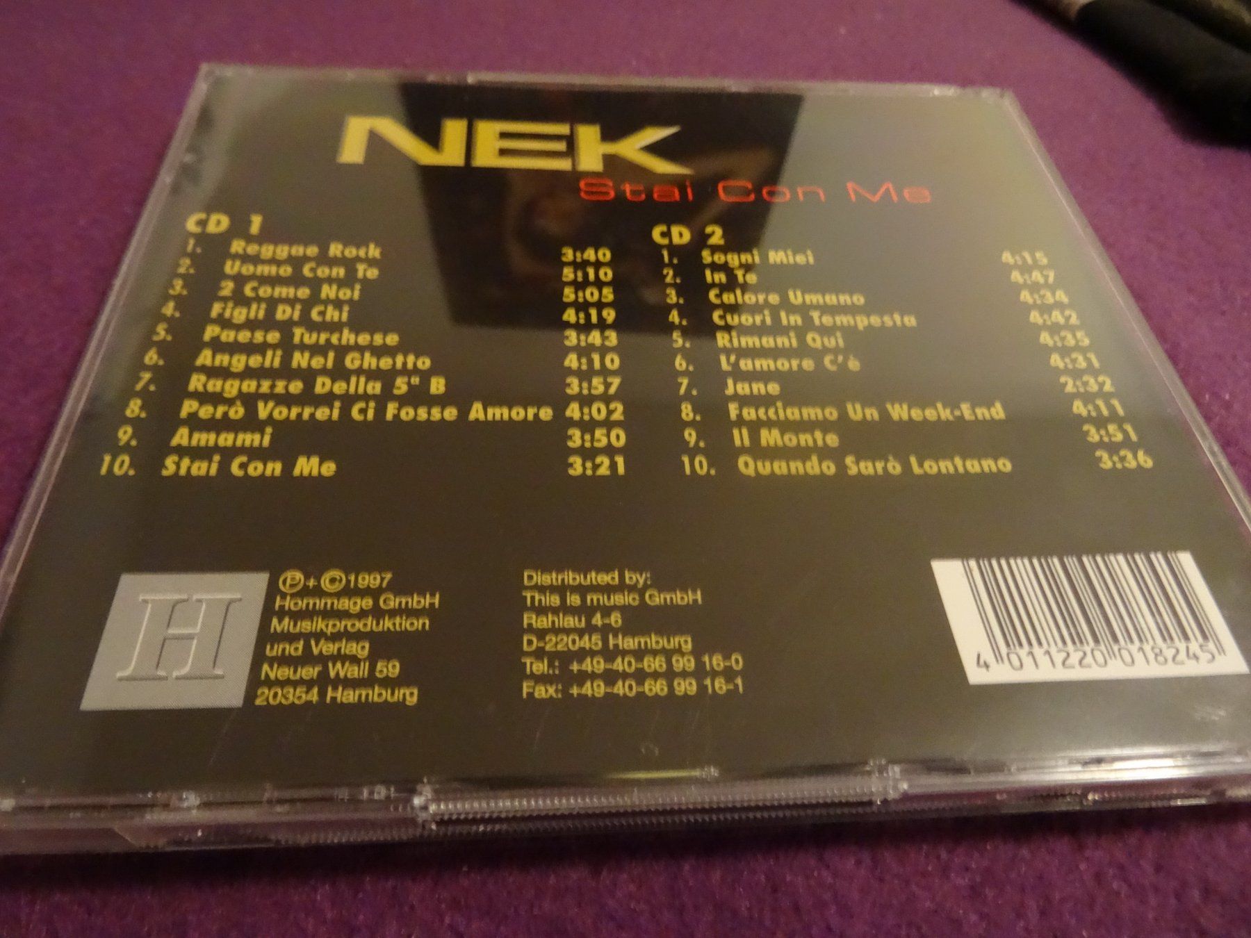 CDs: Nek - Stai Con me CD – Gebraucht aus Olten von Disc-Ausverkauf 1