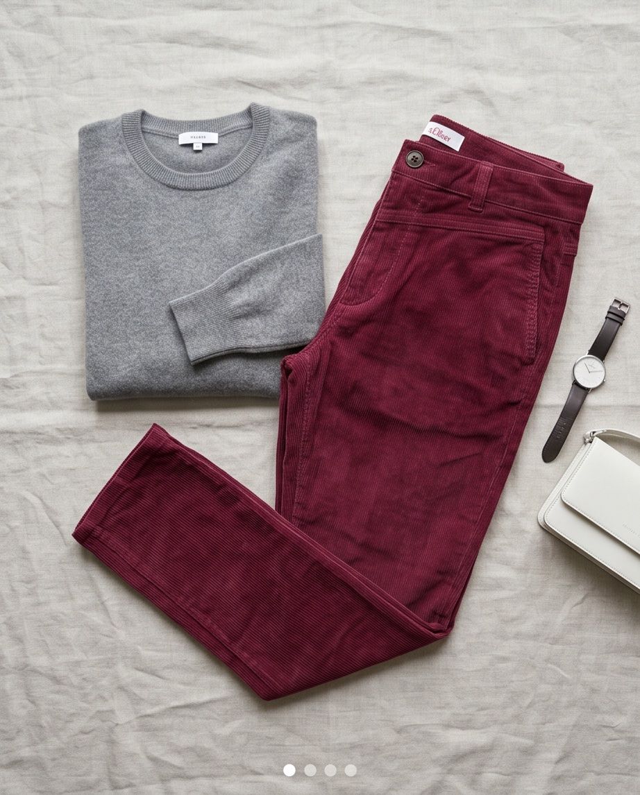 S.Oliver Pantaloni: S.Oliver pantalon bordeaux - neuf - taille 32 – Nuovo e nell'imballaggio originale da Vuisternens-Romont venduto da gol_xp6p 1