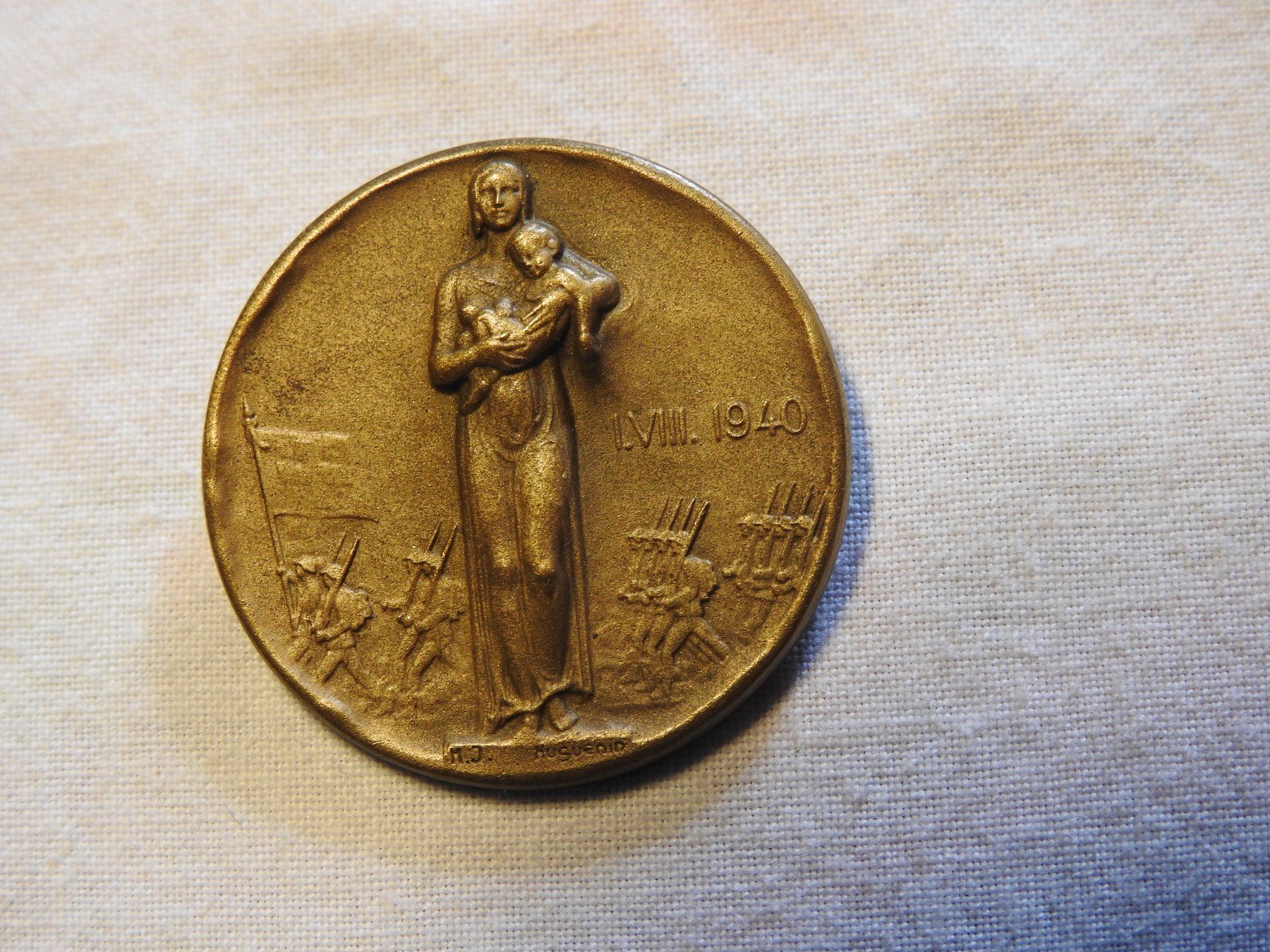 Placchette & Badge: 1. Augustabzeichen 1940 – Usato da Uznach venduto da killroy99 3