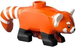 LEGO 106597pb01 Reddish Orange Red Panda with Black Legs