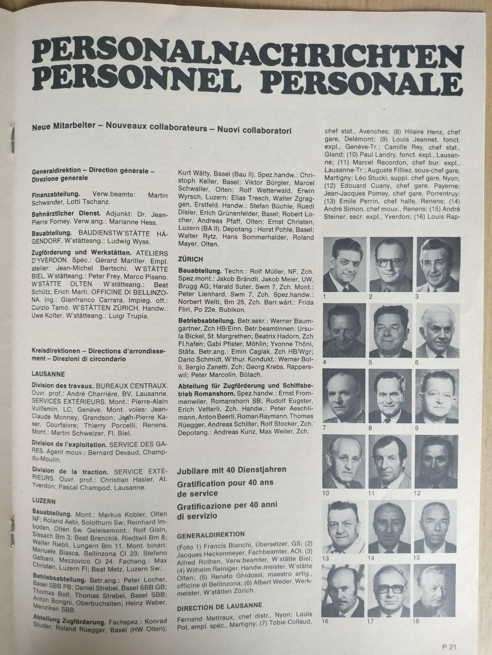 Riviste & Magazine: SBB CFF FFS Nachrichtenblatt von 1983 – Usato da Schwanden Sigrisw venduto da pho_2mc9 6