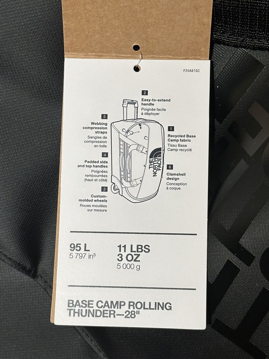 North Face Valigie: NEW North Face Base Camp Rolling Thunder 28´´ trolley bag 95 – Nuovo e nell'imballaggio originale da Neuheim venduto da ory2022 3