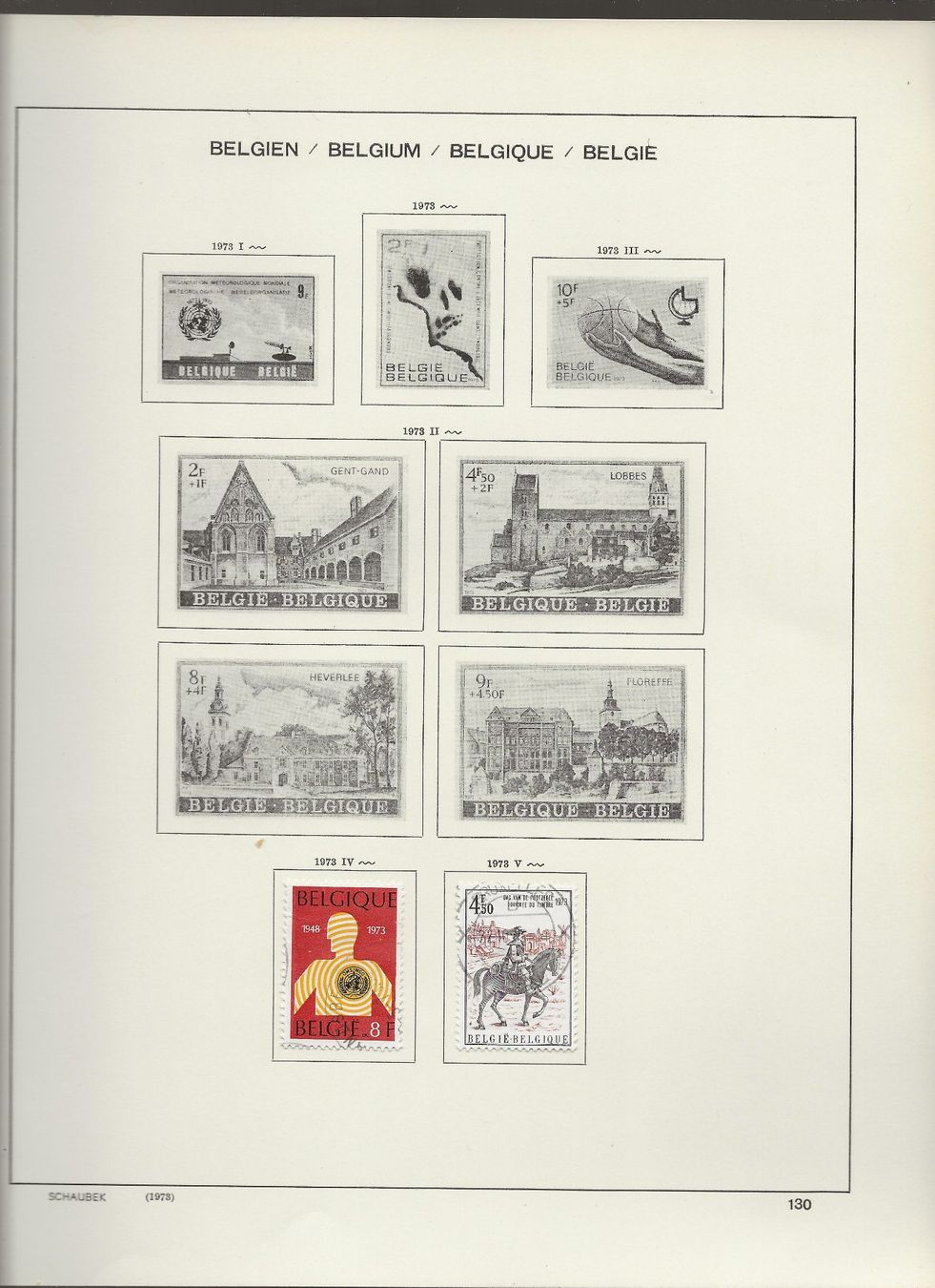 Tutti i francobolli: Marken Belgien 1971 bis 1973 – Usato da Au ZH venduto da xelagreb01 8