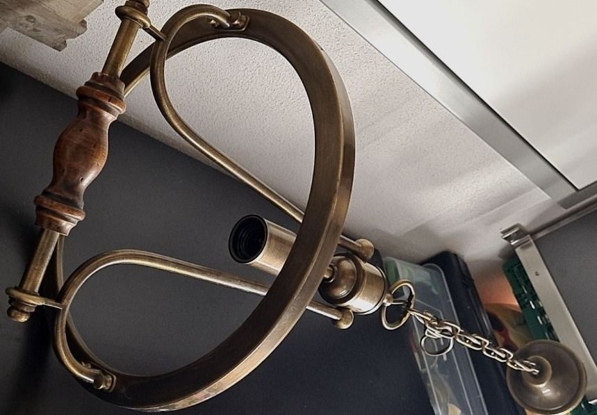 Kronleuchter & Deckenlampen: antike Messing Deckenlampe Ø 30 cm – Gebraucht aus Amriswil von used2use