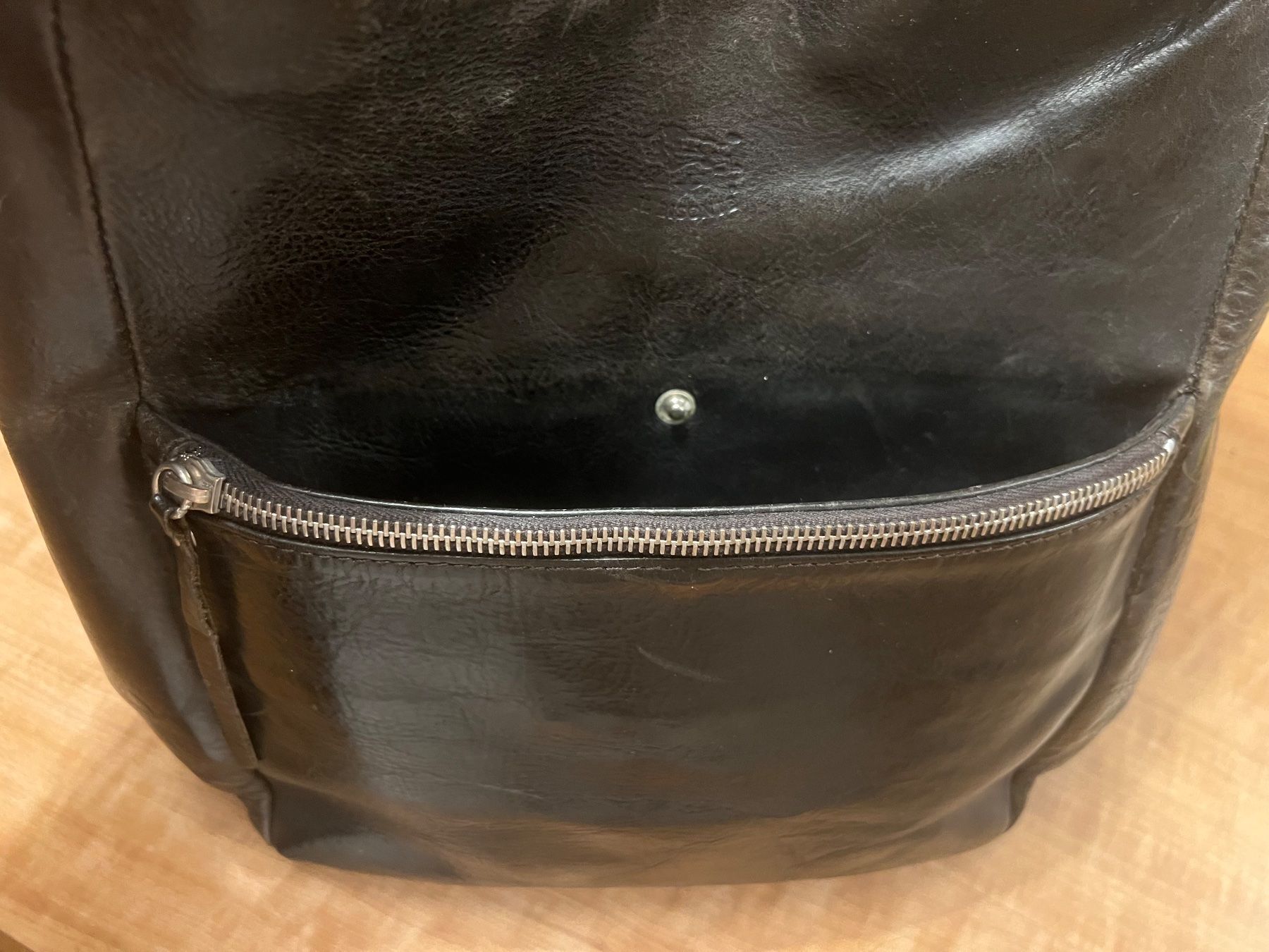 Taschen für Damen: Il Bisonte Ledertasche, schwarz, Top Zustand! – Gebraucht aus Luzern von remiti 5