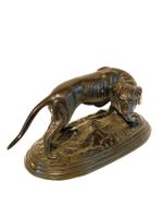 Alter Bronze Jagdhund
