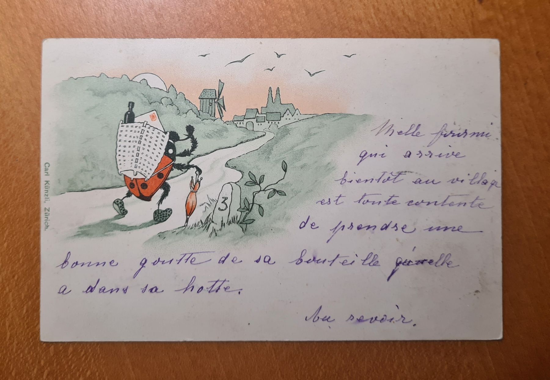 Cartoline postali: Grusskarte mit Schalk 1898 – Usato da Ebikon venduto da Donar50