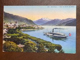 AK Montreux - Quai et Dents du Midi
