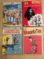 Comic-Paket (4 Alben): Gaston, Asterix, Spirou, Baston
