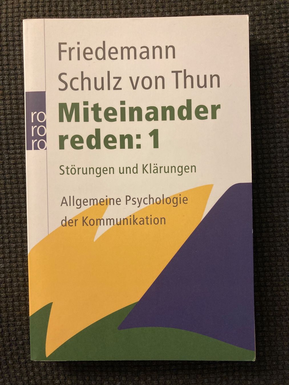 Libri: Miteinander Reden Bd. 1, Schulz von Thun – Usato da Baden venduto da Yoyo1