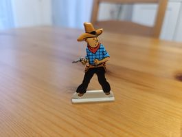 Figurine en relief diecast Tintin en Amérique