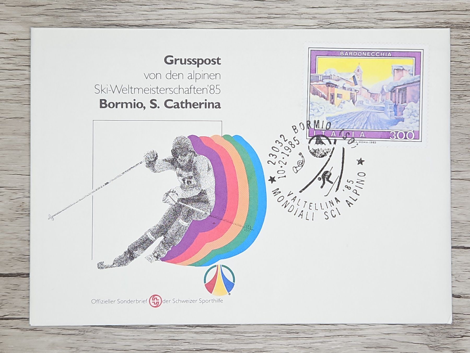 Alle Briefmarken: CL17 Enveloppe + Timbre Italie 1985 – Gebraucht aus Cousset von Patrick_Collections