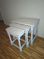Shabby-chic, 3er Tisch. Beistelltisch, Couchtisch