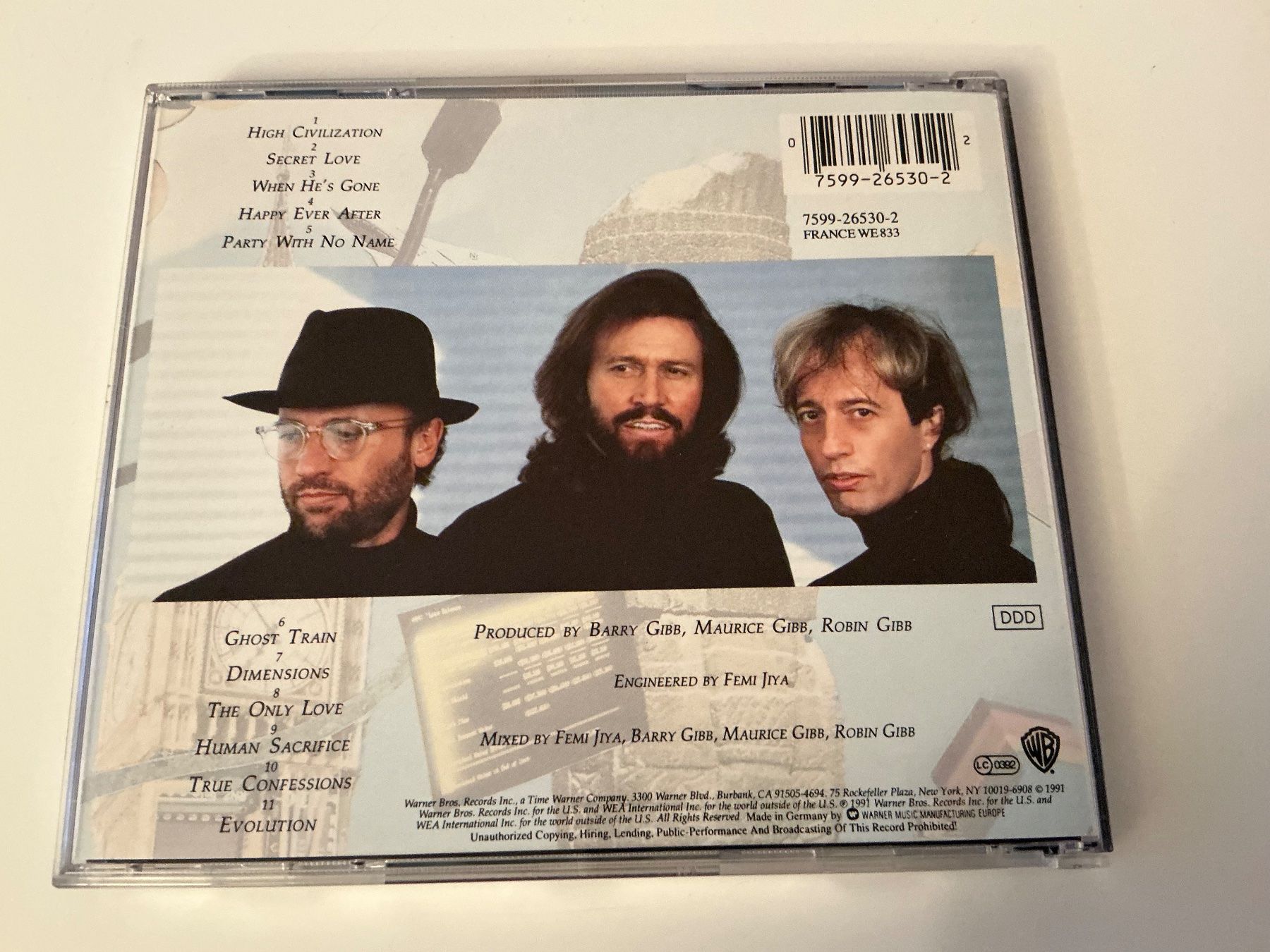 CD: Bee Gees / High Civilization / 1991 – Usato da Dübendorf venduto da Shreck 1