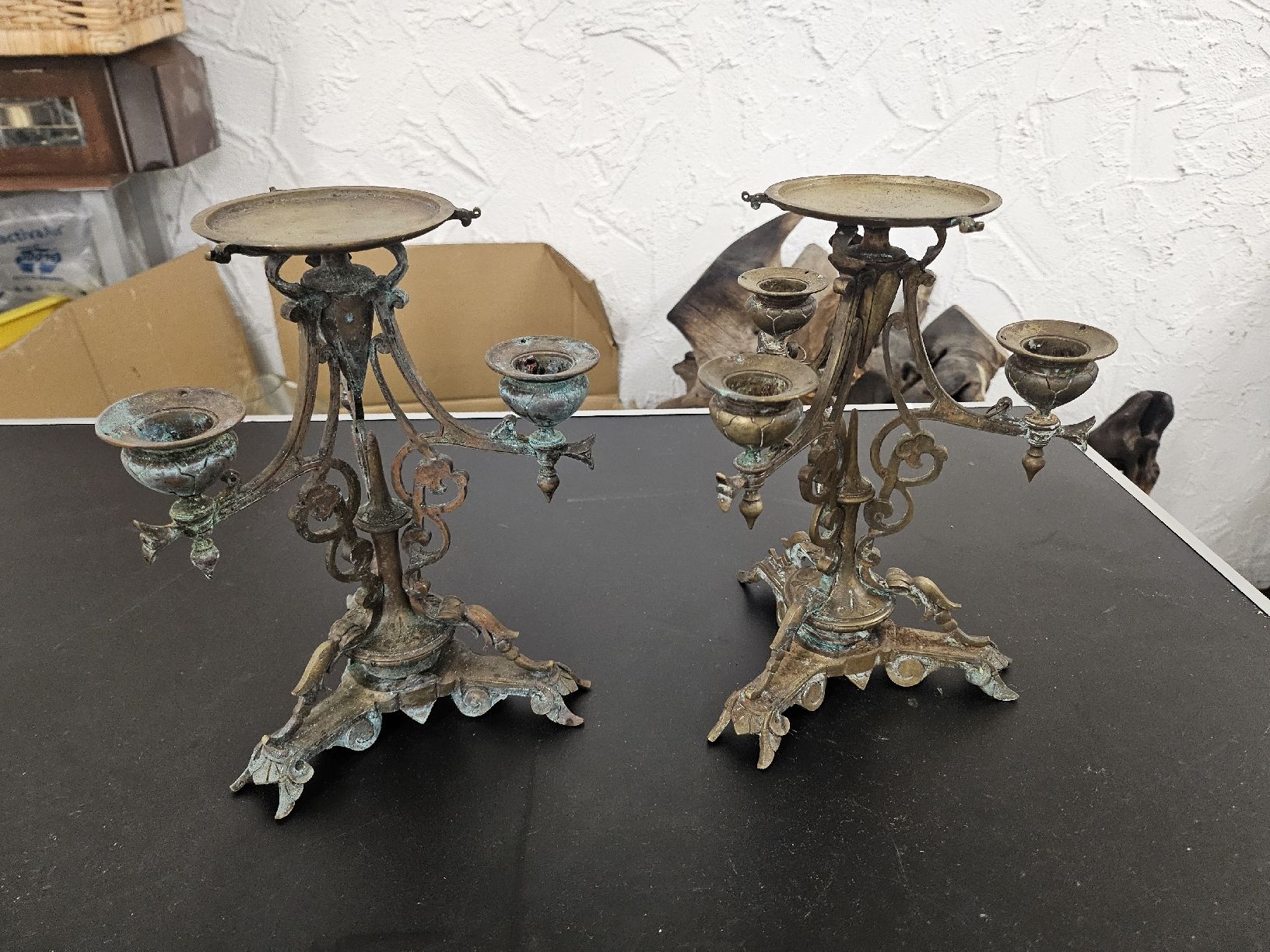 Kerzenständer: Paar Kerzenständer  verziert Bronze oder Messing  – Gebraucht aus St. Gallen von Cocos_Ricardo 6