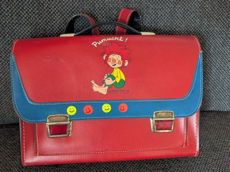 Vintage Pumuckl Schultasche/Thek und gratis Figur