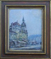 Waisenhausplatz mit Holländerturm Bern Johann Flückiger