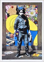 Death NYC Ltd Ed Pop Art Druck " Banksy Street Art