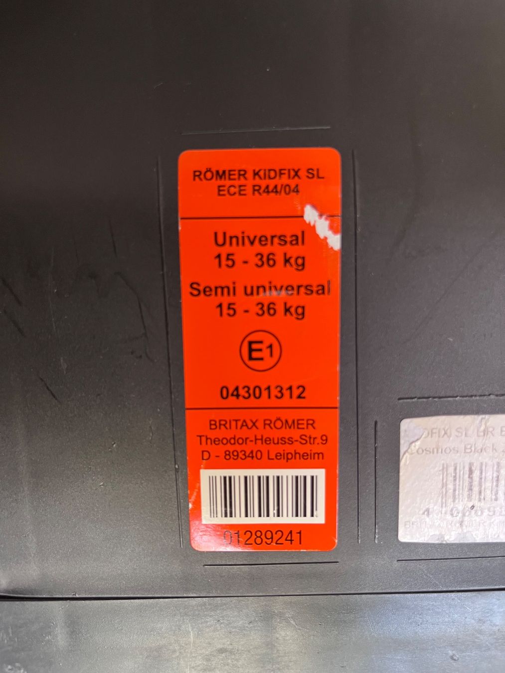 Seggiolini per auto: Kindersitz Britax 15-36kg – Usato da Lyss venduto da sebitron 2