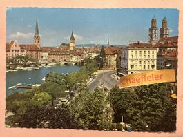 1962 Zürich, Fraumünster, St. Peterskirche und Grossmünster