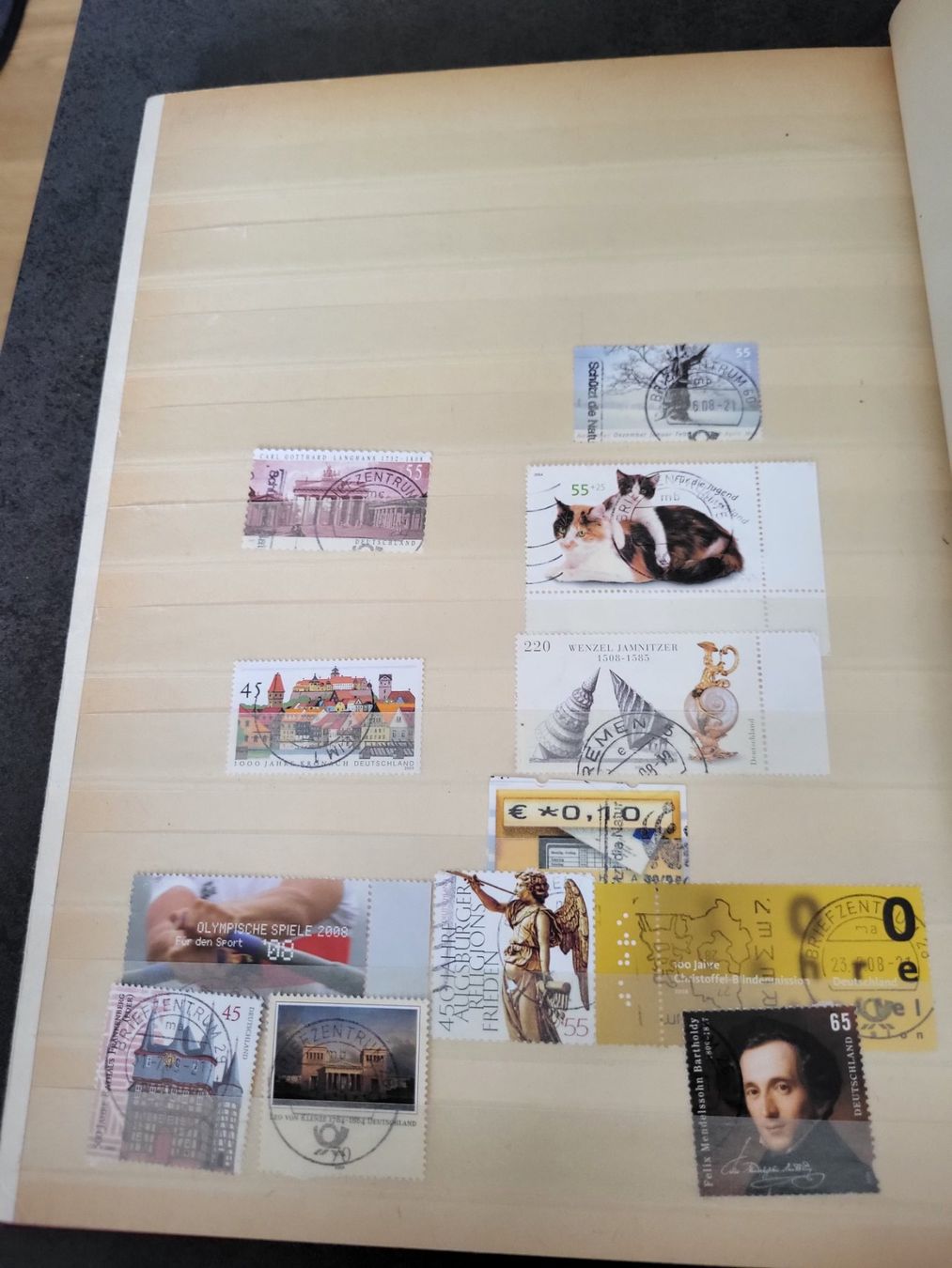 Alle Briefmarken: Sammlung Album - Deutschland – Gebraucht aus Rümlang von Turrin 9