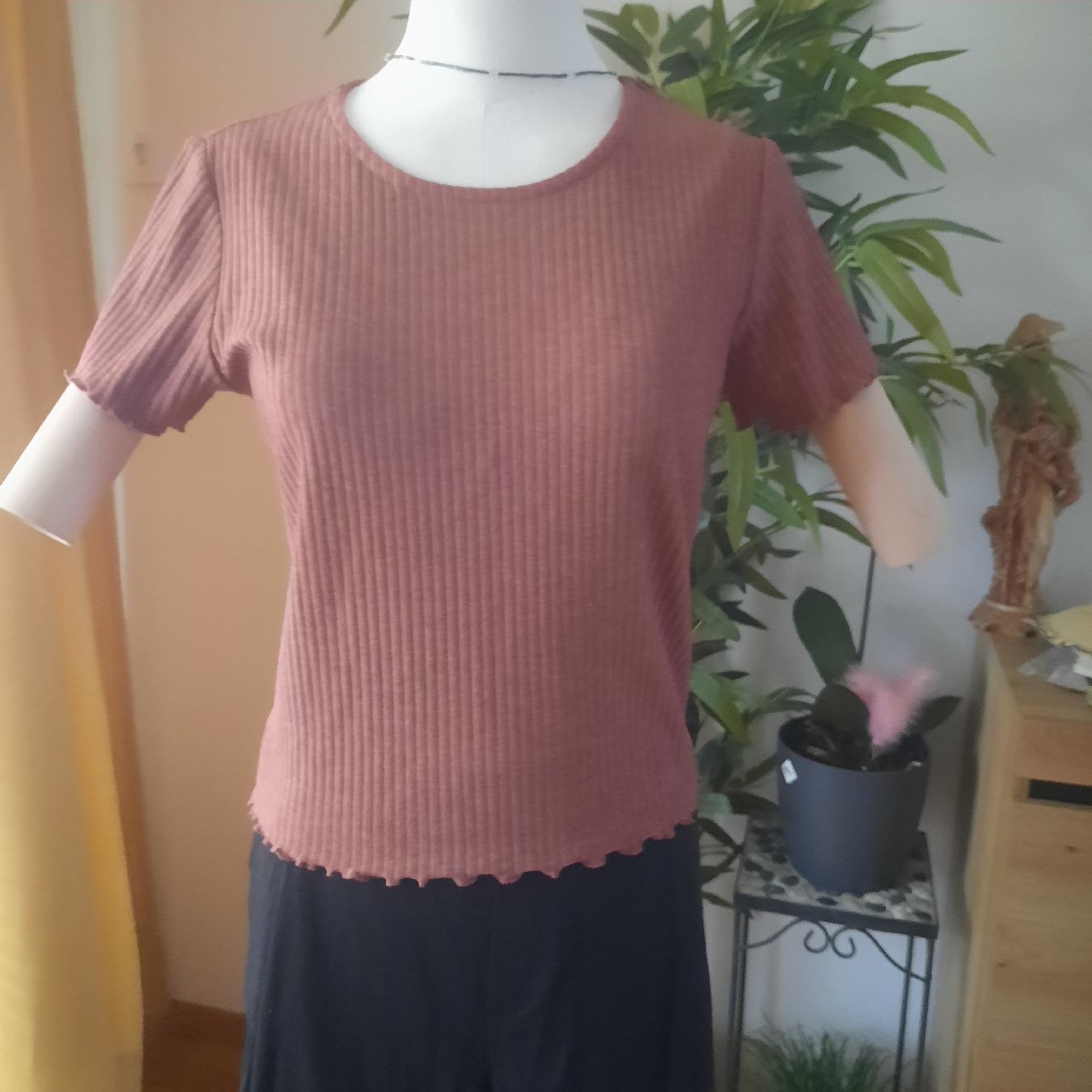 Only Tops: ONLY Kurzarm Pullover Grösse L Rose Braune Melange – Neu und originalverpackt aus Solothurn von lsc_pf99 2