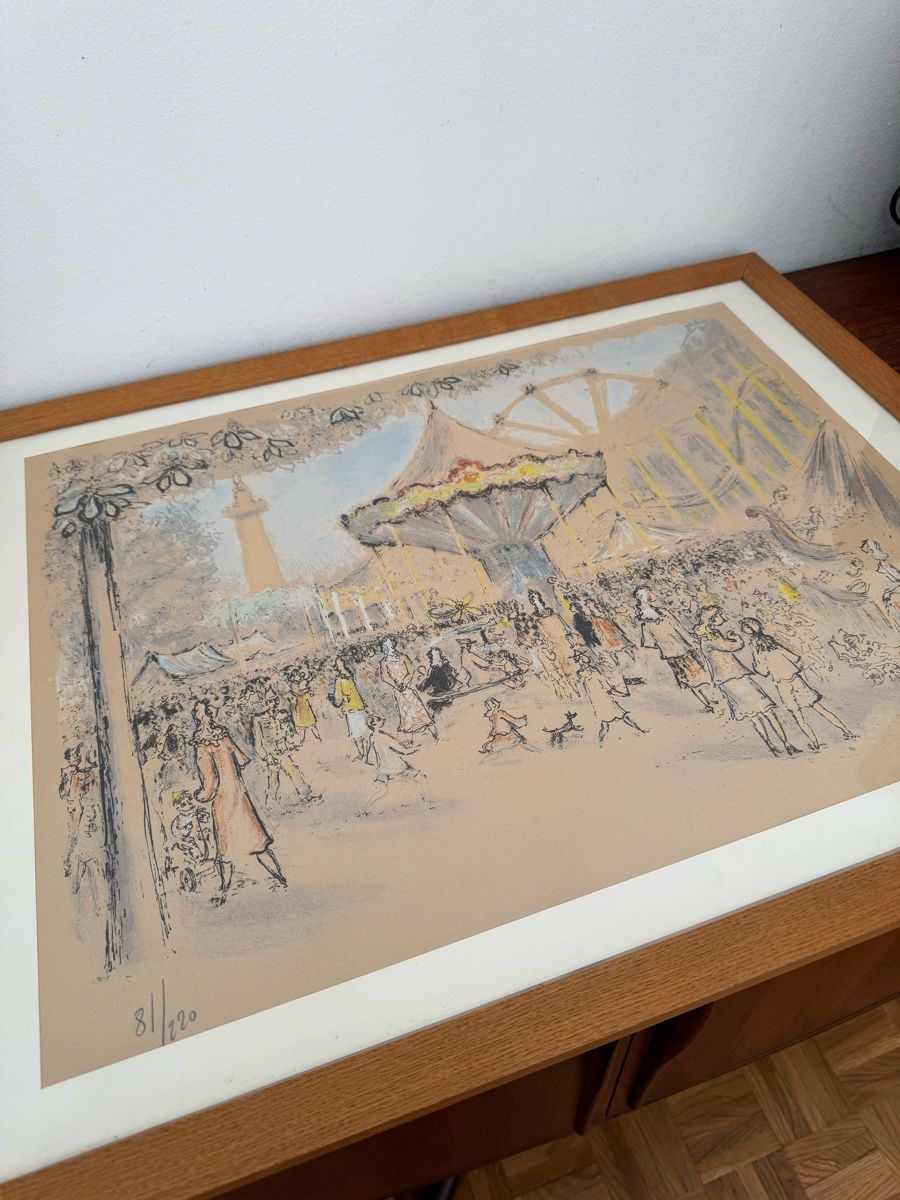 Grafica & Litografie: Lithographie signée de Hambourg, numérotée 81/220 ! – Usato da Vésenaz venduto da Angela.C3 6