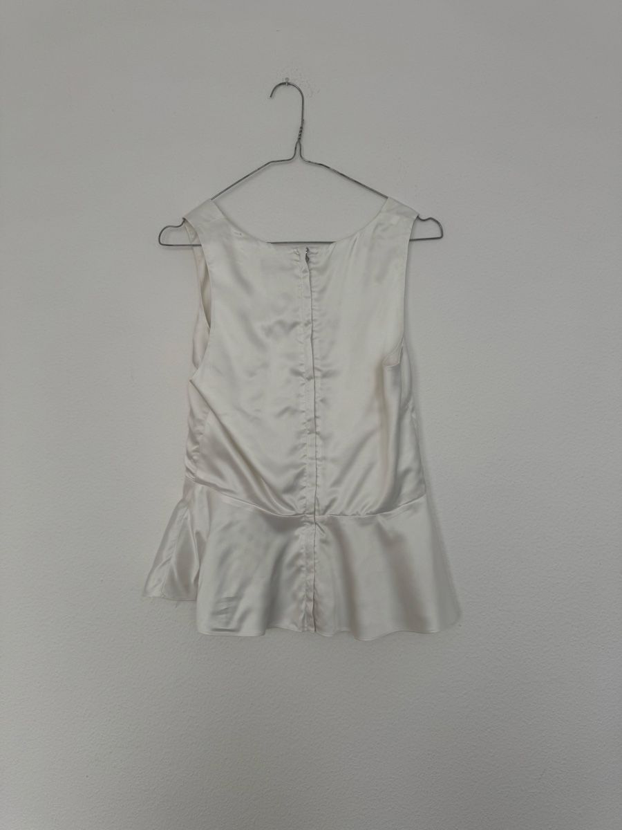 H&M Blusen: Weiße Satin-Spitzenbluse, S – Gebraucht aus Uetikon am See von happywishes 4
